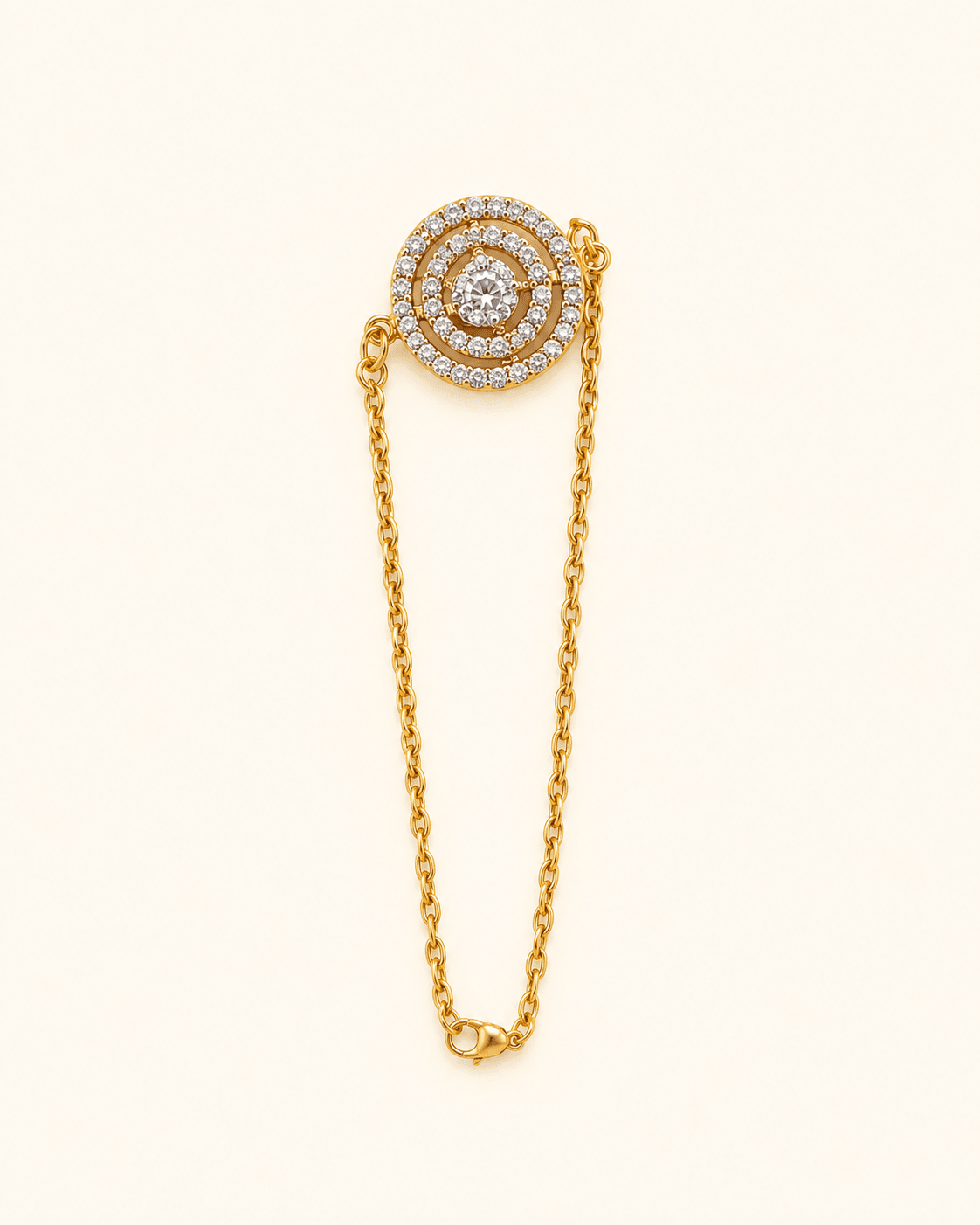 The Solstice Diamond Halo Pendant — Solitaire diamond encircled by a double micro-pavé halo by Chawla Jewellers